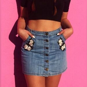 F21 Denim Skirt